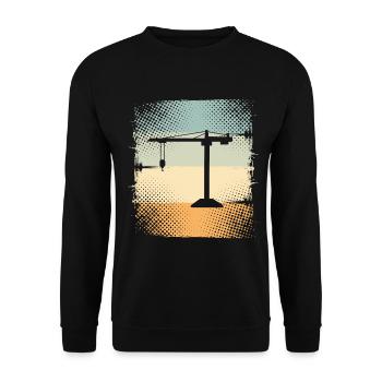 Kran - Unisex Pullover - Schwarz - Vorne - Alina (178cm) & Michal (187cm)
