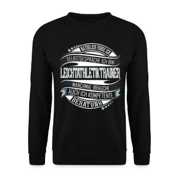 Leichtathletik Trainer - Unisex Pullover - Schwarz - Vorne - Alina (178cm) & Michal (187cm)