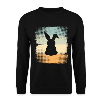 Lapin - Sweat-shirt Unisexe - noir - Devant - Alina (178cm) & Michal (187cm)