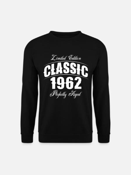 1962 Geburtsjahr Jahrgang Jahreszahl Geburtstag - Unisex Pullover - Schwarz