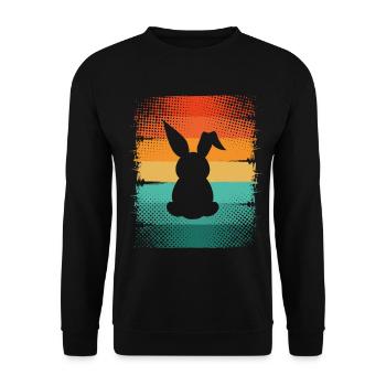 Hase - Unisex Pullover - Schwarz - Vorne - Alina (178cm) & Michal (187cm)