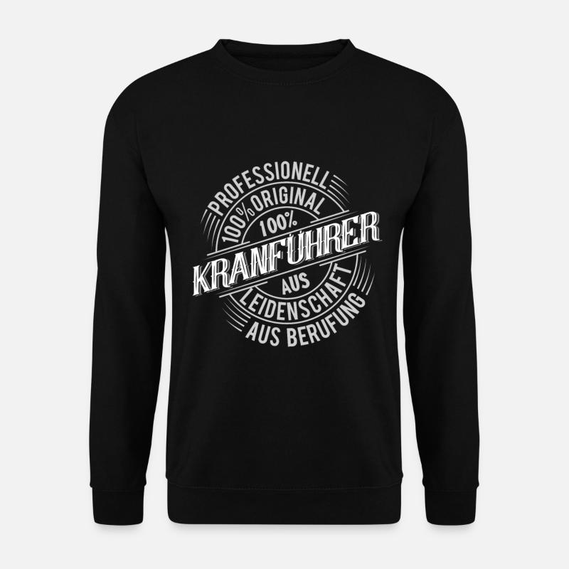Kranführer - Unisex Pullover - Schwarz