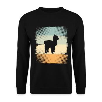 Alpaka - Unisex Pullover - Schwarz - Vorne - Alina (178cm) & Michal (187cm)