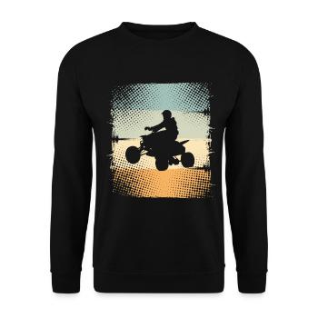 Quad - Sweat-shirt Unisexe - noir - Devant - Alina (178cm) & Michal (187cm)