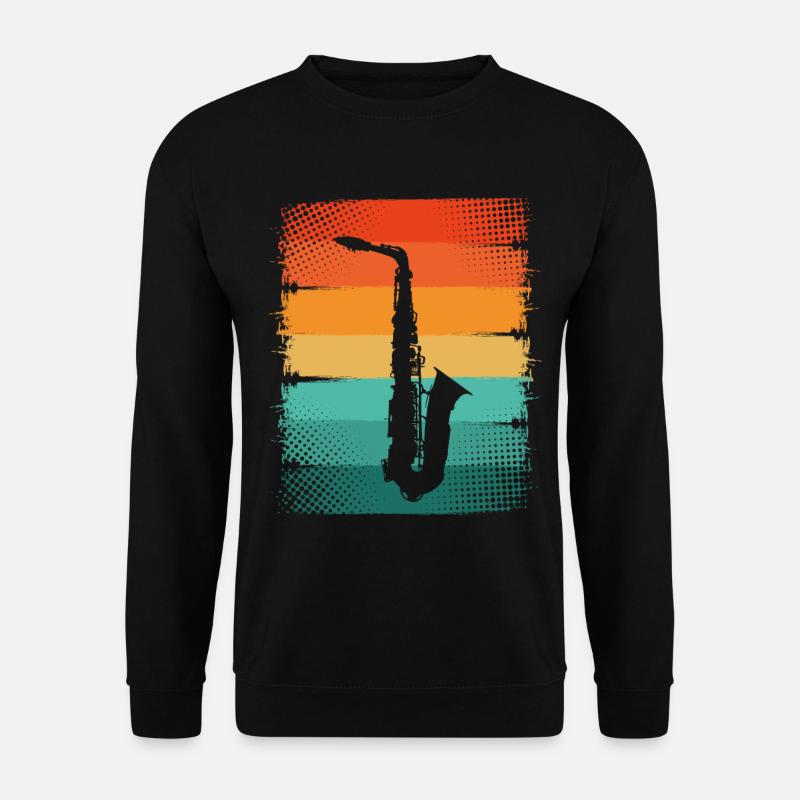 Saxophon Saxophonist - Unisex Pullover - Schwarz