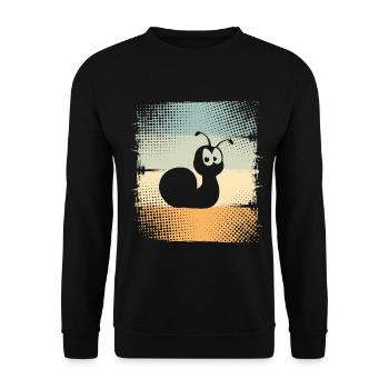 Snail - Unisex Sweatshirt - black - Front - Alina (178cm) & Michal (187cm)