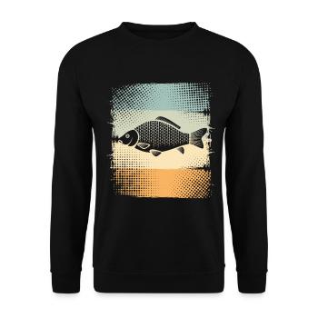 Carp - Unisex Sweatshirt - black - Front - Alina (178cm) & Michal (187cm)