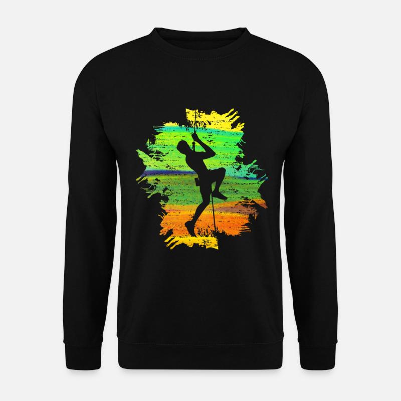 Climb Strong Männer Geschenk - Unisex Pullover - Schwarz
