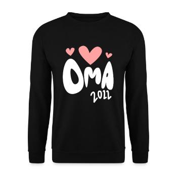 Oma 2022 - Werdende Oma 2022 - Unisex Pullover - Schwarz - Vorne - Alina (178cm) & Michal (187cm)