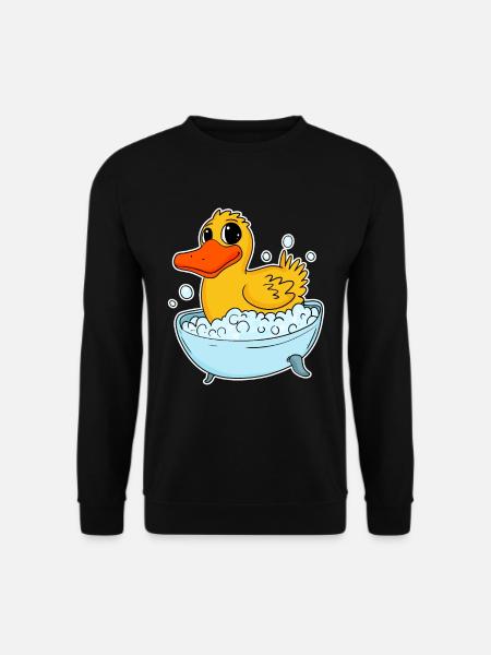 Rubber Duck Bathing Kids Toddler - Unisex Sweatshirt - black