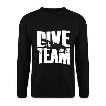 Équipe de plongée Diver Silhouette - Sweat-shirt Unisexe - noir - Devant - Alina (178cm) & Michal (187cm)