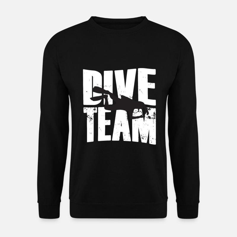 Équipe de plongée Diver Silhouette - Sweat-shirt Unisexe - noir