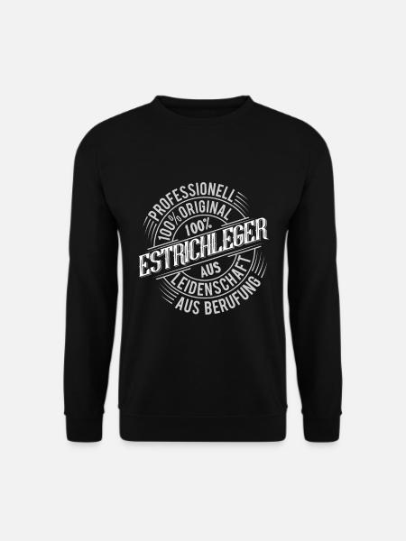 Estrichleger - Unisex Pullover - Schwarz