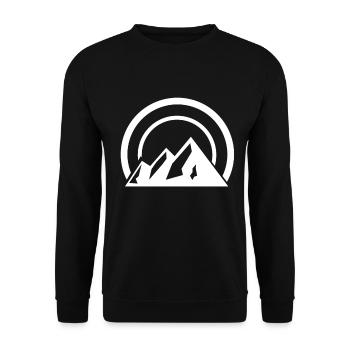 Montagnes Montagnes Sommets de montagne - Sweat-shirt Unisexe - noir - Devant - Alina (178cm) & Michal (187cm)