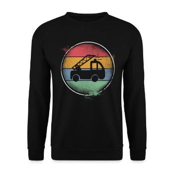 Fire engine - Unisex Sweatshirt - black - Front - Alina (178cm) & Michal (187cm)