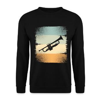 Trompette - Sweat-shirt Unisexe - noir - Devant - Alina (178cm) & Michal (187cm)