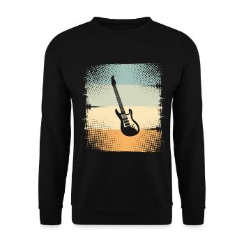 Electric guitar - Unisex Sweatshirt - black - Front - Alina (178cm) & Michal (187cm)