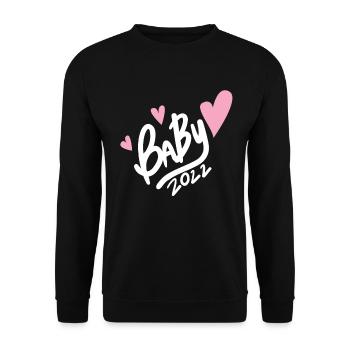 Baby 2022 - Neugeborenes 2022 - Unisex Pullover - Schwarz - Vorne - Alina (178cm) & Michal (187cm)