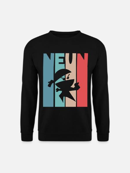 9 Jahre Ninja 9. Geburtstag - Unisex Pullover - Schwarz