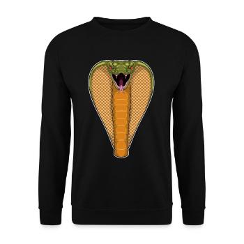 Serpent Cobra - Sweat-shirt Unisexe - noir - Devant - Alina (178cm) & Michal (187cm)