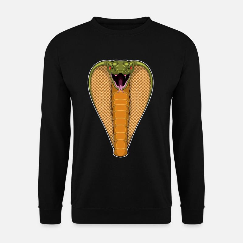 Kobra Schlange - Unisex Pullover - Schwarz