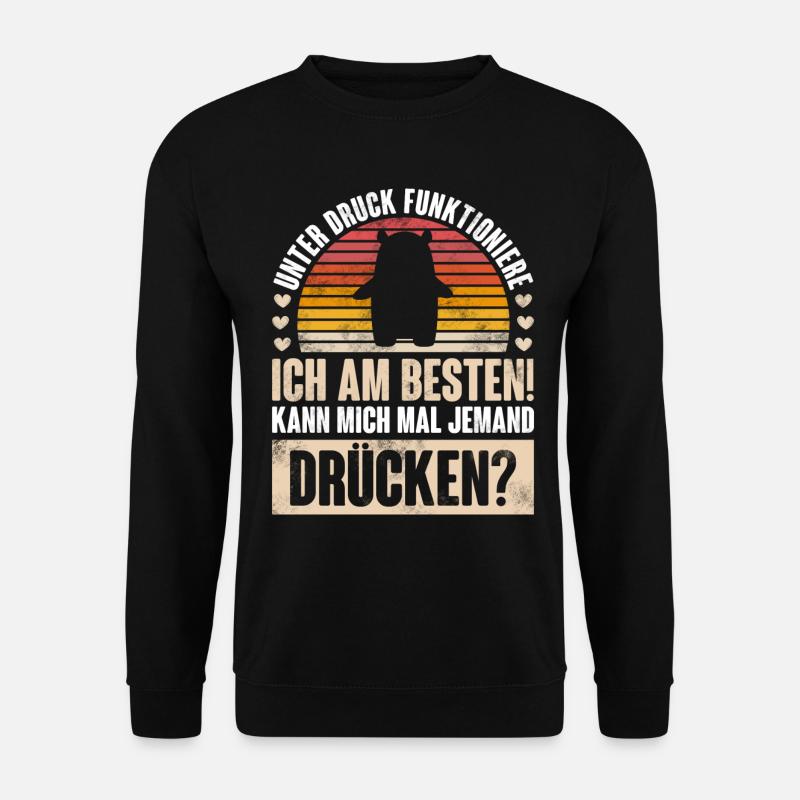 Bär Umarmung Lustig - Unisex Pullover - Schwarz