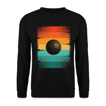 Golf ball - Unisex Sweatshirt - black - Front - Alina (178cm) & Michal (187cm)