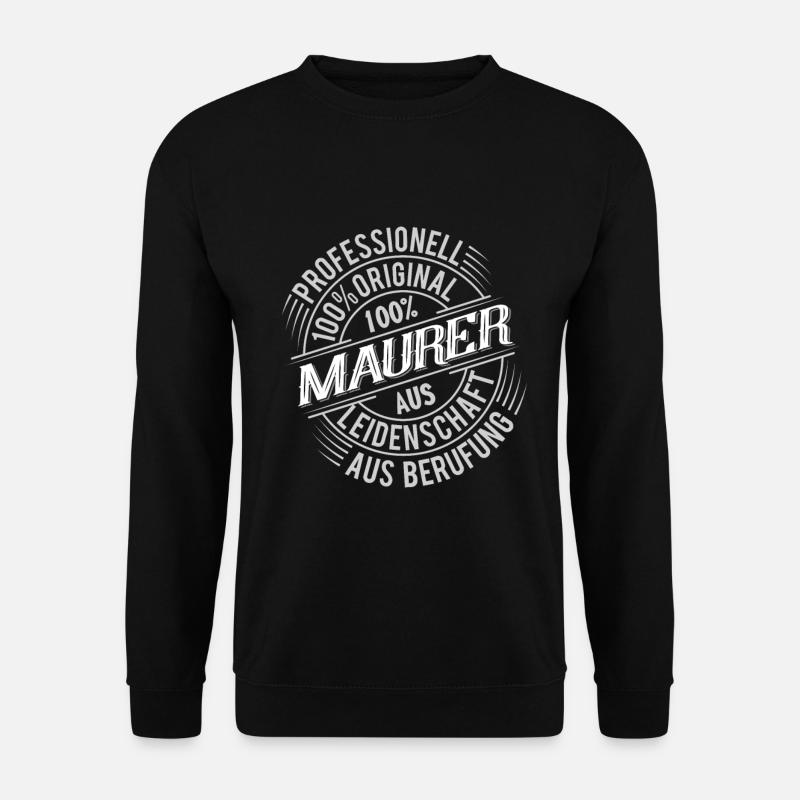 Maurer - Unisex Pullover - Schwarz