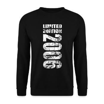 Limited Edition 2006 19. Geburtstag Geschenk - Unisex Pullover - Schwarz - Vorne - Alina (178cm) & Michal (187cm)