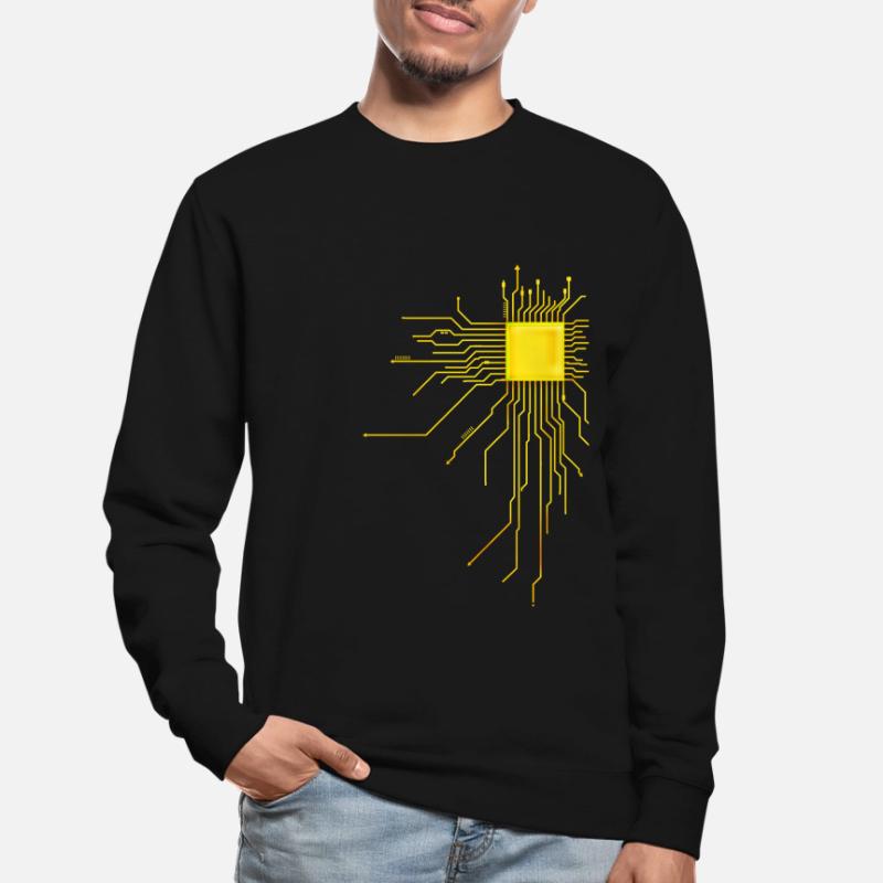 platine Core cpu Computer Nerd Programmierer admin Unisex Pullover