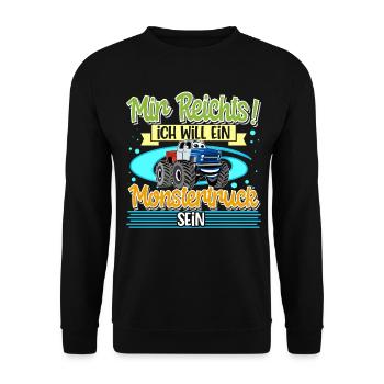 Monstertruck - Unisex Pullover - Schwarz - Vorne - Alina (178cm) & Michal (187cm)