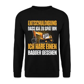 Bagger - Unisex Pullover - Schwarz - Vorne - Alina (178cm) & Michal (187cm)