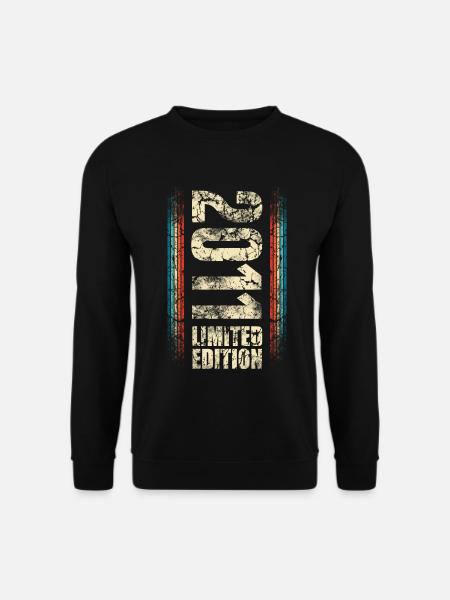 2011 Geburtsjahr Baujahr Geboren Geburtstag - Unisex Pullover - Schwarz