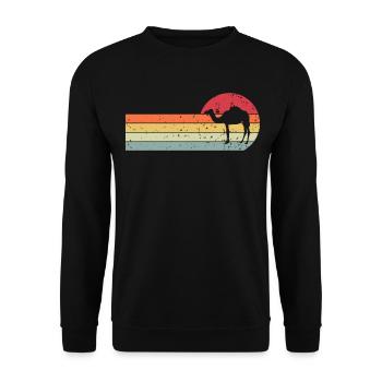 Chameau - Sweat-shirt Unisexe - noir - Devant - Alina (178cm) & Michal (187cm)
