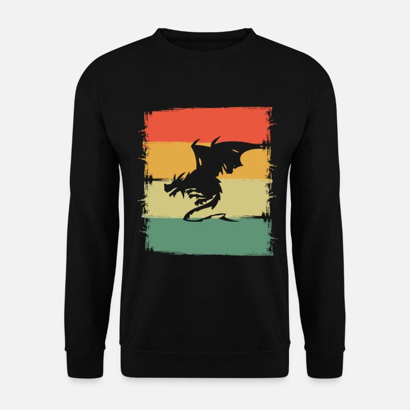 Drache Drachen - Unisex Pullover - Schwarz