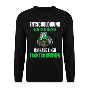 Traktor - Unisex Pullover - Schwarz - Vorne - Alina (178cm) & Michal (187cm)