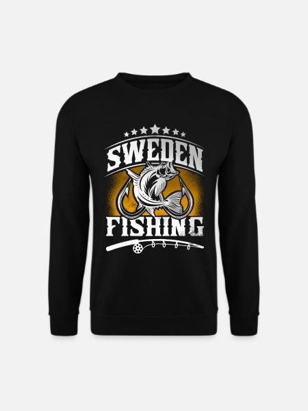 Sweden Fishing Angler - Unisex Sweatshirt - black