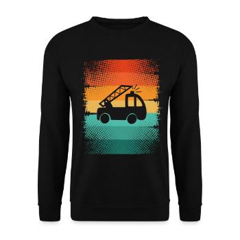 Fire brigade - Unisex Sweatshirt - black - Front - Alina (178cm) & Michal (187cm)