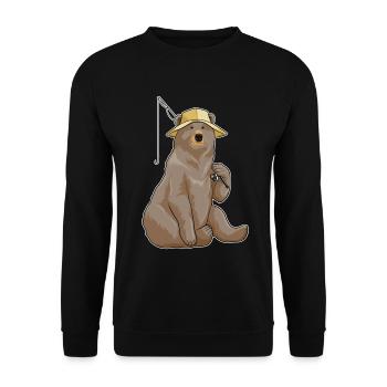 Canne à pêche Bear Angler Canne à pêche - Sweat-shirt Unisexe - noir - Devant - Alina (178cm) & Michal (187cm)