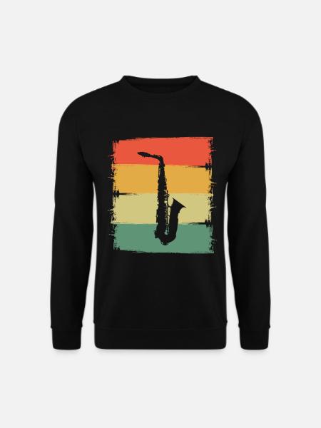 Saxophon - Unisex Pullover - Schwarz
