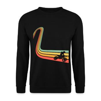 Motocross - Sweat-shirt Unisexe - noir - Devant - Alina (178cm) & Michal (187cm)