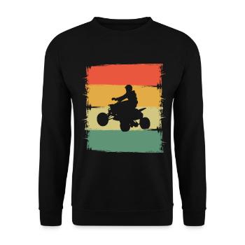 Quad - Sweat-shirt Unisexe - noir - Devant - Alina (178cm) & Michal (187cm)