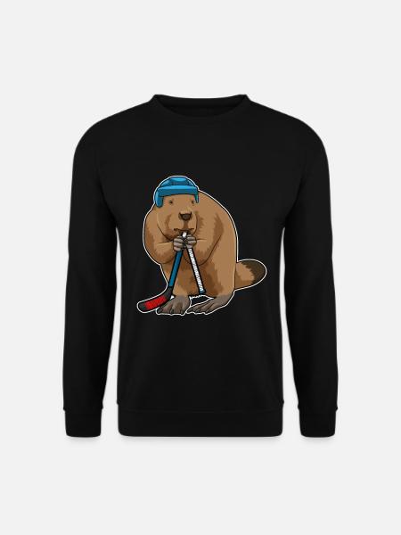 Biber Eishockey Eishockeyschläger - Unisex Sweatshirt - black