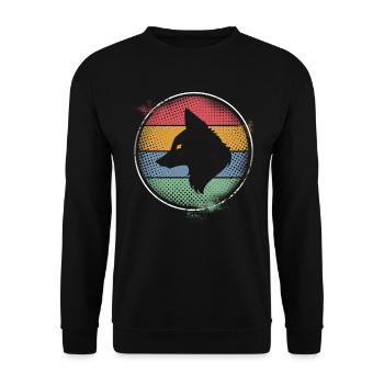 Fuchs - Unisex Pullover - Schwarz - Vorne - Alina (178cm) & Michal (187cm)