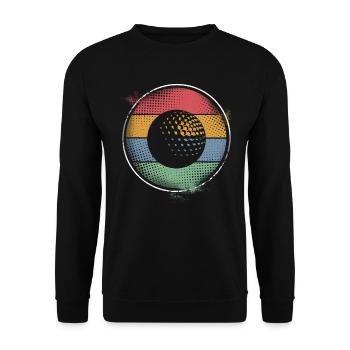 Golf Ball Golf - Unisex Sweatshirt - black - Front - Alina (178cm) & Michal (187cm)
