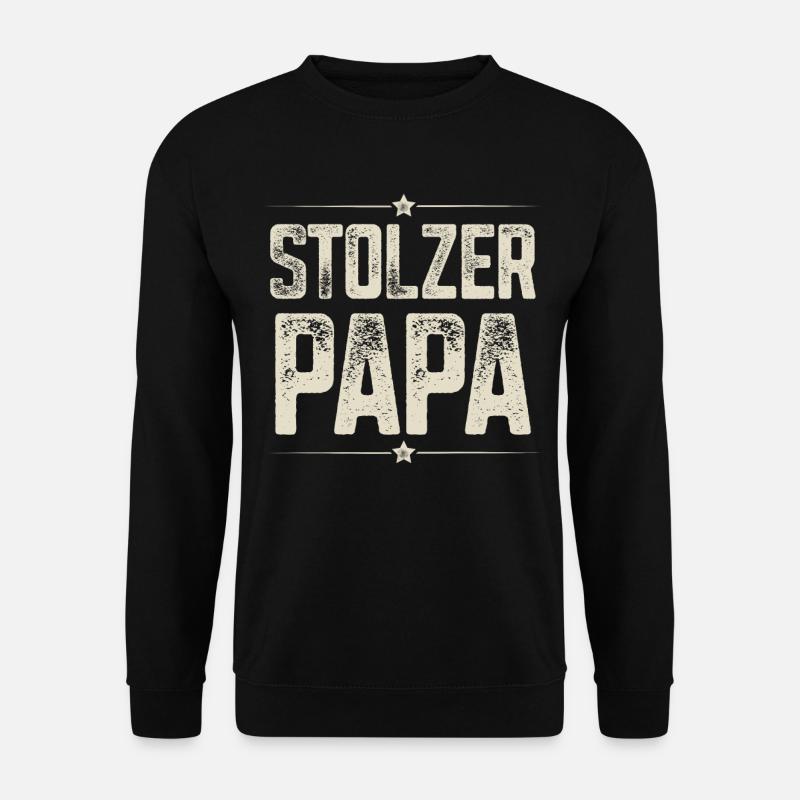 Stolzer Papa - Unisex Pullover - Schwarz