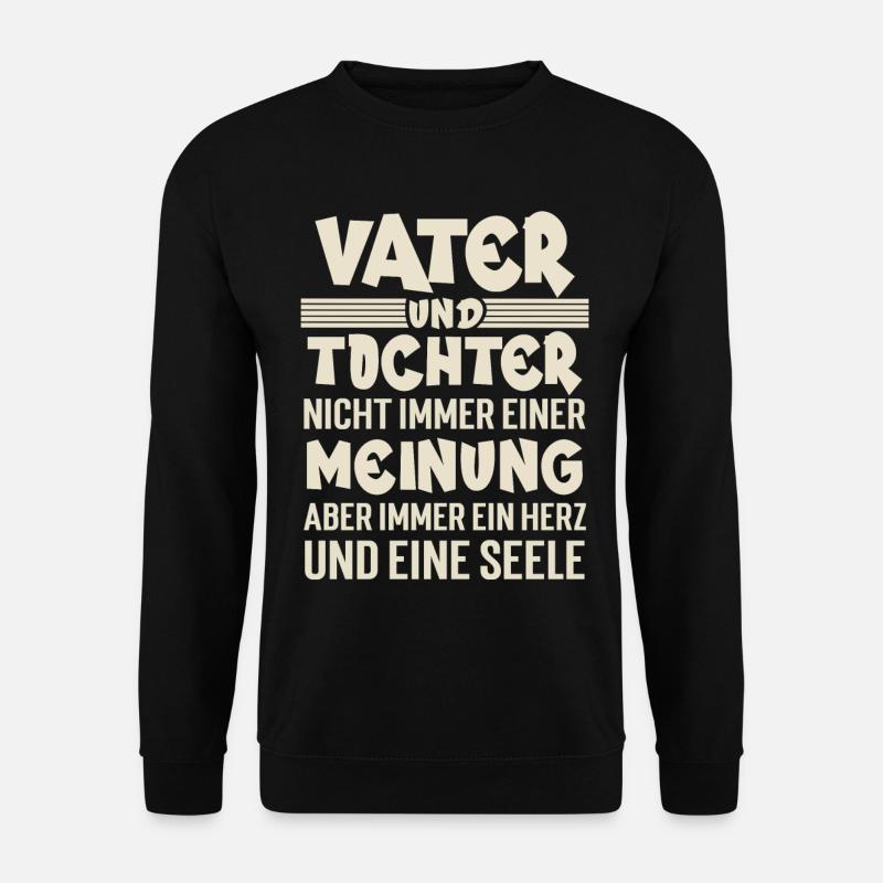 Vater Und Tochter - Unisex Pullover - Schwarz