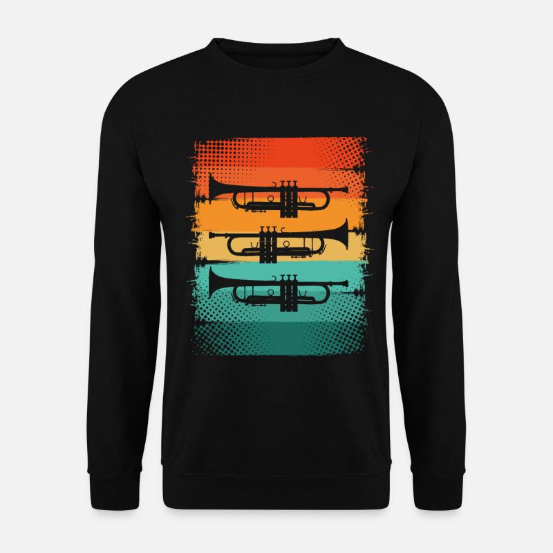 Trompete - Unisex Pullover - Schwarz