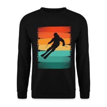 Ski - Sweat-shirt Unisexe - noir - Devant - Alina (178cm) & Michal (187cm)