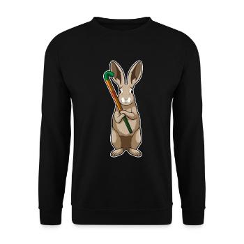 Crosse de hockey sur gazon Rabbit - Sweat-shirt Unisexe - noir - Devant - Alina (178cm) & Michal (187cm)